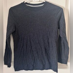 Boys Dark Gray Long Sleeve Shirt